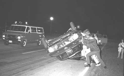 Tri-City Dragway - Flying Red Baron Crash From Fred Militello Photo By Don Ruppel  (newer photo)